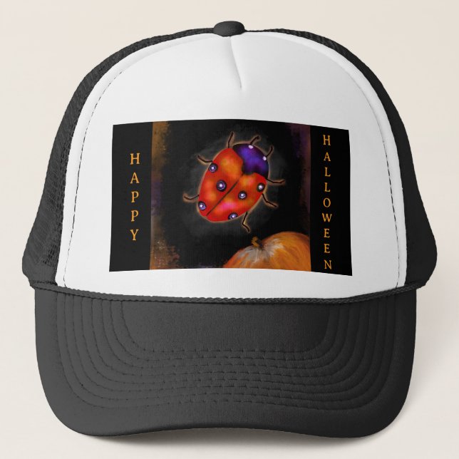Halloween Ladybug Trucker Hat (Front)