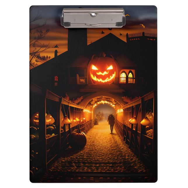Halloween Landscape Five Clipboard (Front)