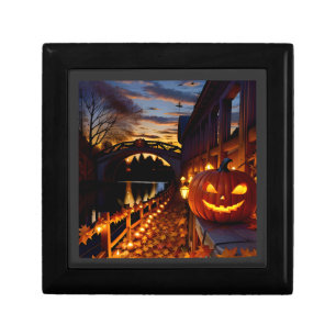 Halloween Landscape Four Gift Box