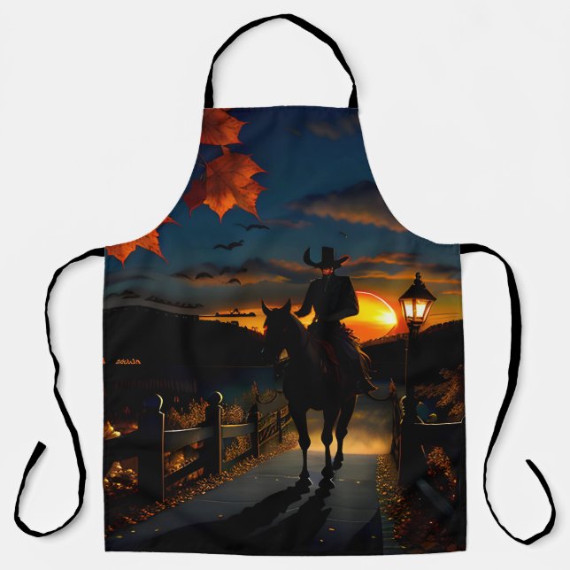 Halloween Landscape Seven Apron (Front)