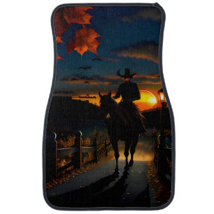 Halloween Landscape Seven Car Floor Mat