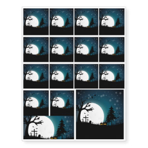 Halloween landscape temporary tattoos