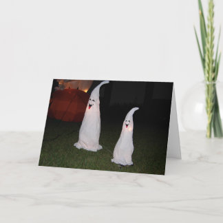 Halloween Laughing Ghosts Howl O Scream Card Photo