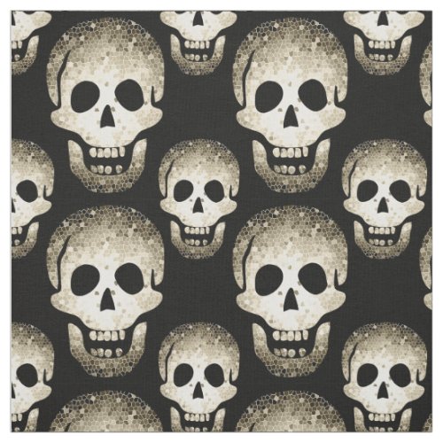 Halloween Laughing Skulls Cheeky Witch Pagan Fabric