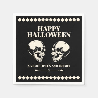 Halloween Laughing Skulls Fun and Fright Napkins