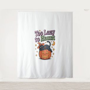 Halloween Lazy Ghost Tapestry