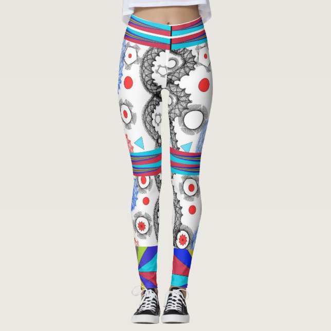 Halloween leggings geometric  trendy  new2023  (Front)