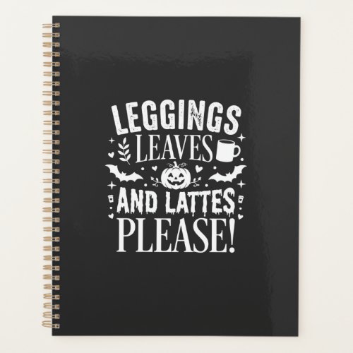 Halloween Leggings Leaves and Lattes Fall Coffee D Planner
