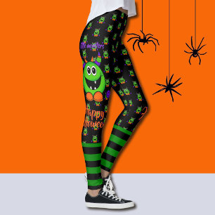 Halloween Leggings Little Monsters Teacher's Pants