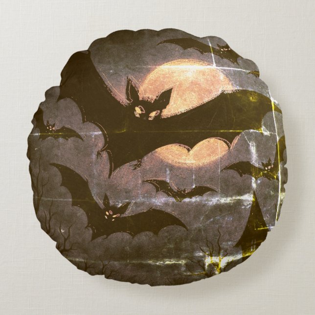 Halloween leggings round pillow (Front)