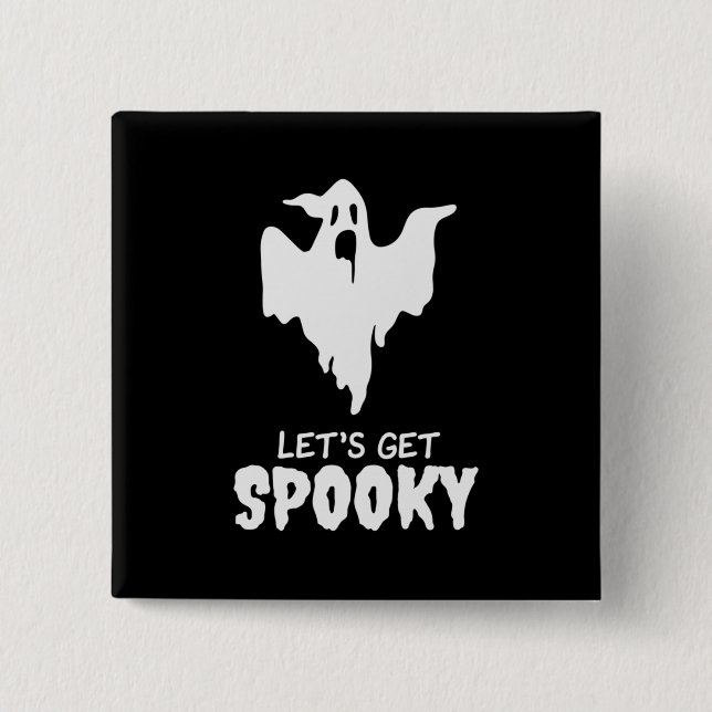 Halloween Let Get Spooky Birthday Button (Front)