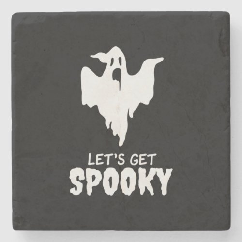 Halloween Let Get Spooky Birthday Stone Coaster