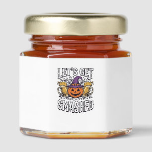 Halloween Let’s Get Smashed Pumpkin Beer Honey Jar Favors