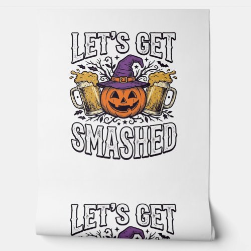 Halloween Let’s Get Smashed Pumpkin Beer Wallpaper