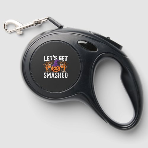 Halloween Let’s Get Smashed Pumpkin Retractable Pet Leash