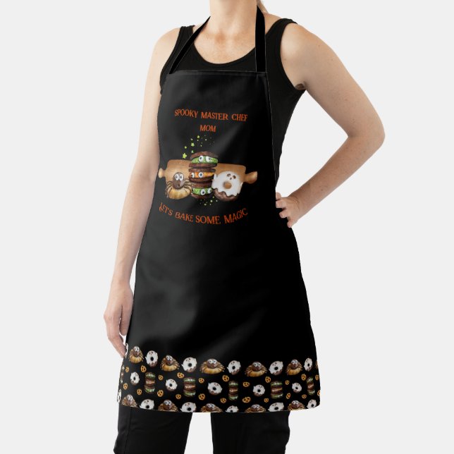 Halloween Let's Bake Some Magic Funny  Apron (Insitu)