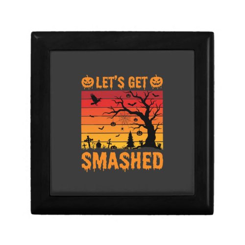 Halloween Lets Get Smashed Haunted Graveyard Gift Box
