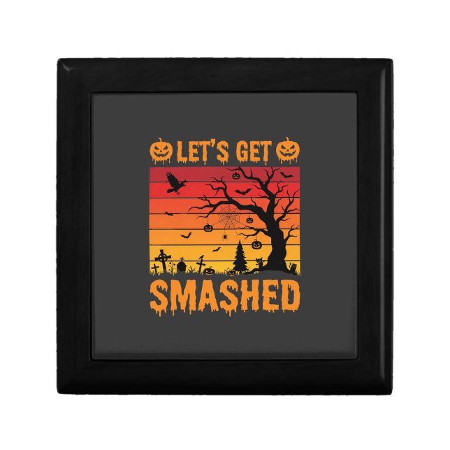 Halloween Lets Get Smashed Haunted Graveyard Gift Box (Front)