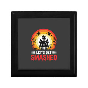 Halloween Lets Get Smashed Haunted House Gift Box