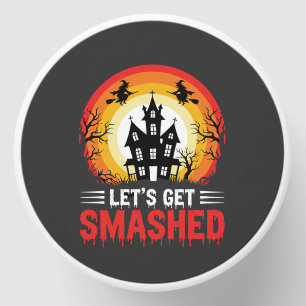 Halloween Lets Get Smashed Haunted House Mini Candle Favors
