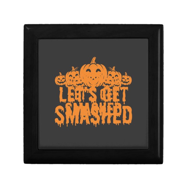 Halloween Lets Get Smashed Pumpkin Gift Box (Front)