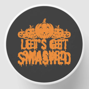 Halloween Lets Get Smashed Pumpkin Mini Candle Favors