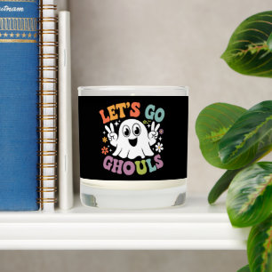 Halloween Let's Go Ghouls Ghost Retro Costume Scented Candle