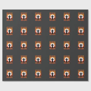 Halloween Let's Go Out For a Bite Horror Wrapping Paper