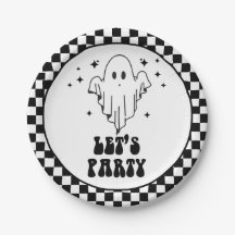 Halloween Let's party spooky ghost