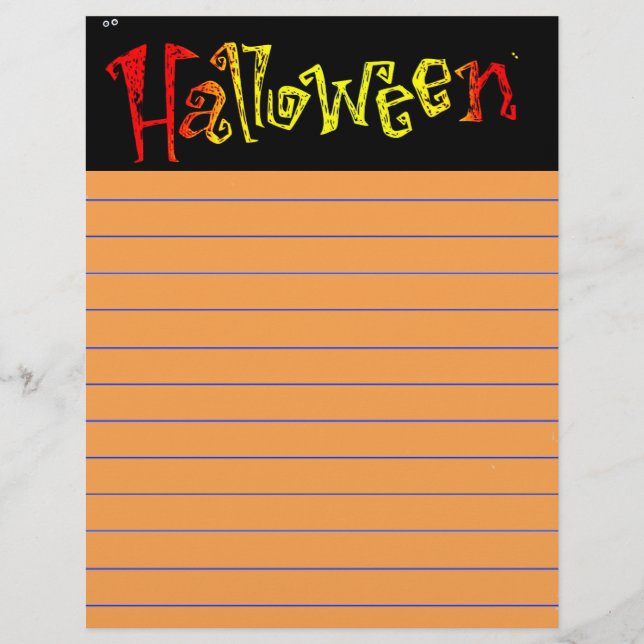 Halloween Letterhead (Front)