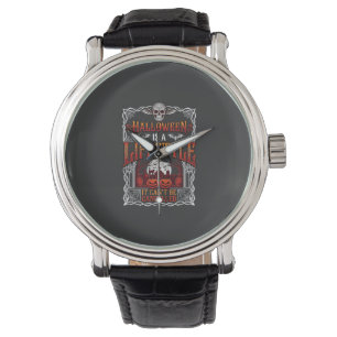 Halloween Lifestyle Bat Skull Graveyard Pumpkins F Watch
