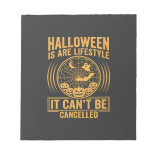 Halloween Lifestyle Bat Spider Web Design_1 Notepad
