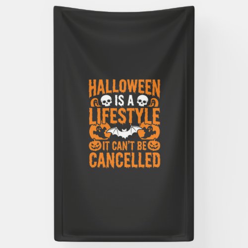 Halloween Lifestyle Spooky Bat Pumpkin Design Banner