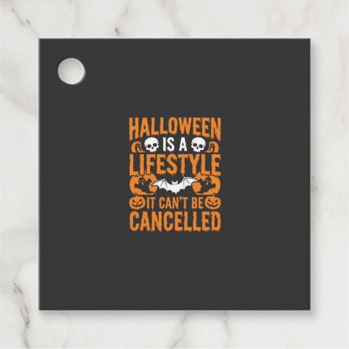 Halloween Lifestyle Spooky Bat Pumpkin Design Favor Tags