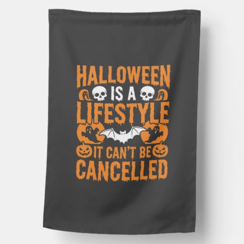 Halloween Lifestyle Spooky Bat Pumpkin Design House Flag