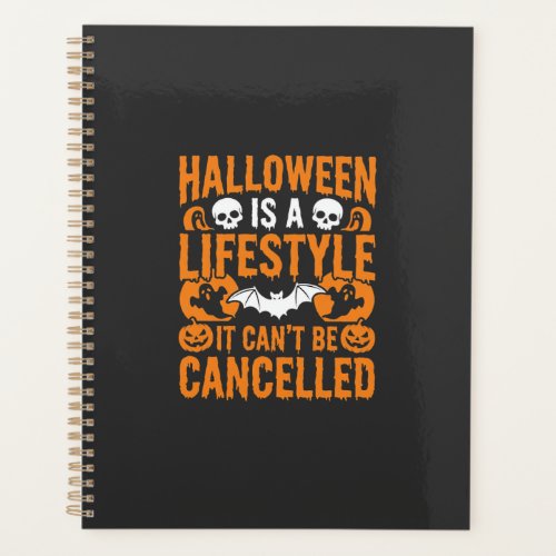 Halloween Lifestyle Spooky Bat Pumpkin Design Planner