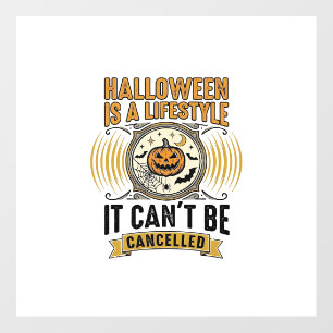 Halloween Lifestyle Vintage Pumpkin Typography Des Floor Decals