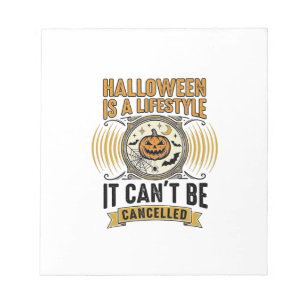 Halloween Lifestyle Vintage Pumpkin Typography Des Notepad