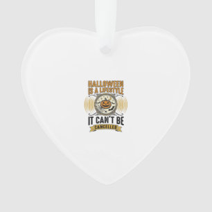 Halloween Lifestyle Vintage Pumpkin Typography Des Ornament