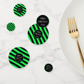Halloween Lines Paper Plates Confetti
