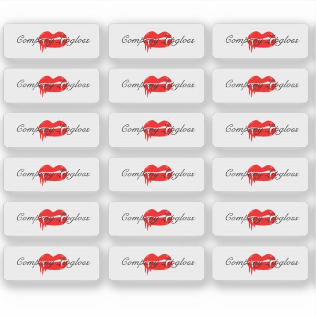 Halloween Lip Gloss Packaging Logo Branding   Sticker (Front)