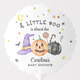 Halloween Little Boo Baby Shower Balloon
