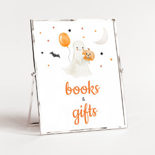 Halloween Little Boo Baby Shower Books and Gifts Poster