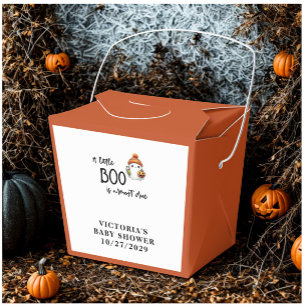 Halloween Little Boo Baby Shower Favor Box