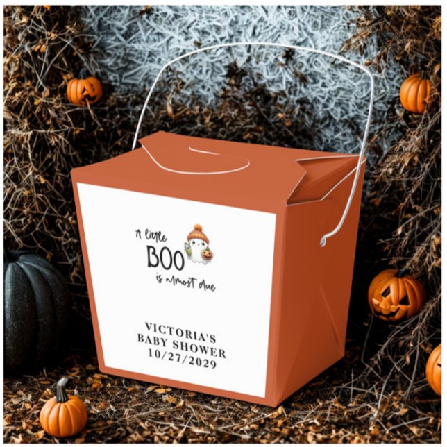 Halloween Little Boo Baby Shower Favor Box (Creator Uploaded)
