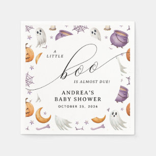 Halloween Little Boo Baby Shower Napkins