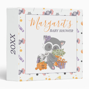 Halloween Little Boo Baby Shower Photo Album  3 Ring Binder