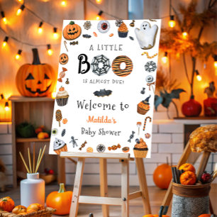 Halloween Little Boo Baby Shower Welcome Foam Board