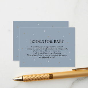 Halloween Little Boo Blue Books For Baby Enclosure Card