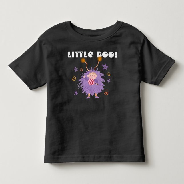 Halloween Little Boo fun cute character Toddler T-shirt (Front)